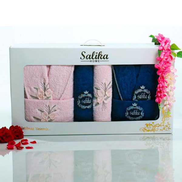salika towel set blue pink 1